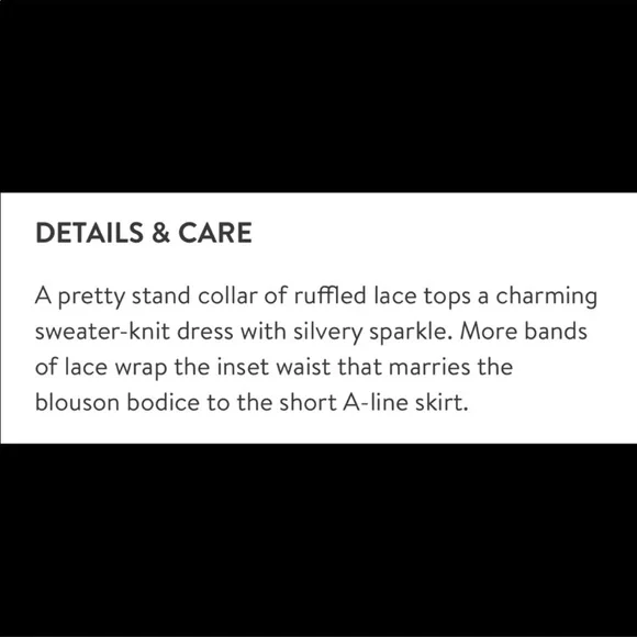 NWT Tory Burch Isabelle Metallic Black Dress - Picture 4 of 7